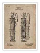 Wall Prints - Patent Document of a Caddy Bag