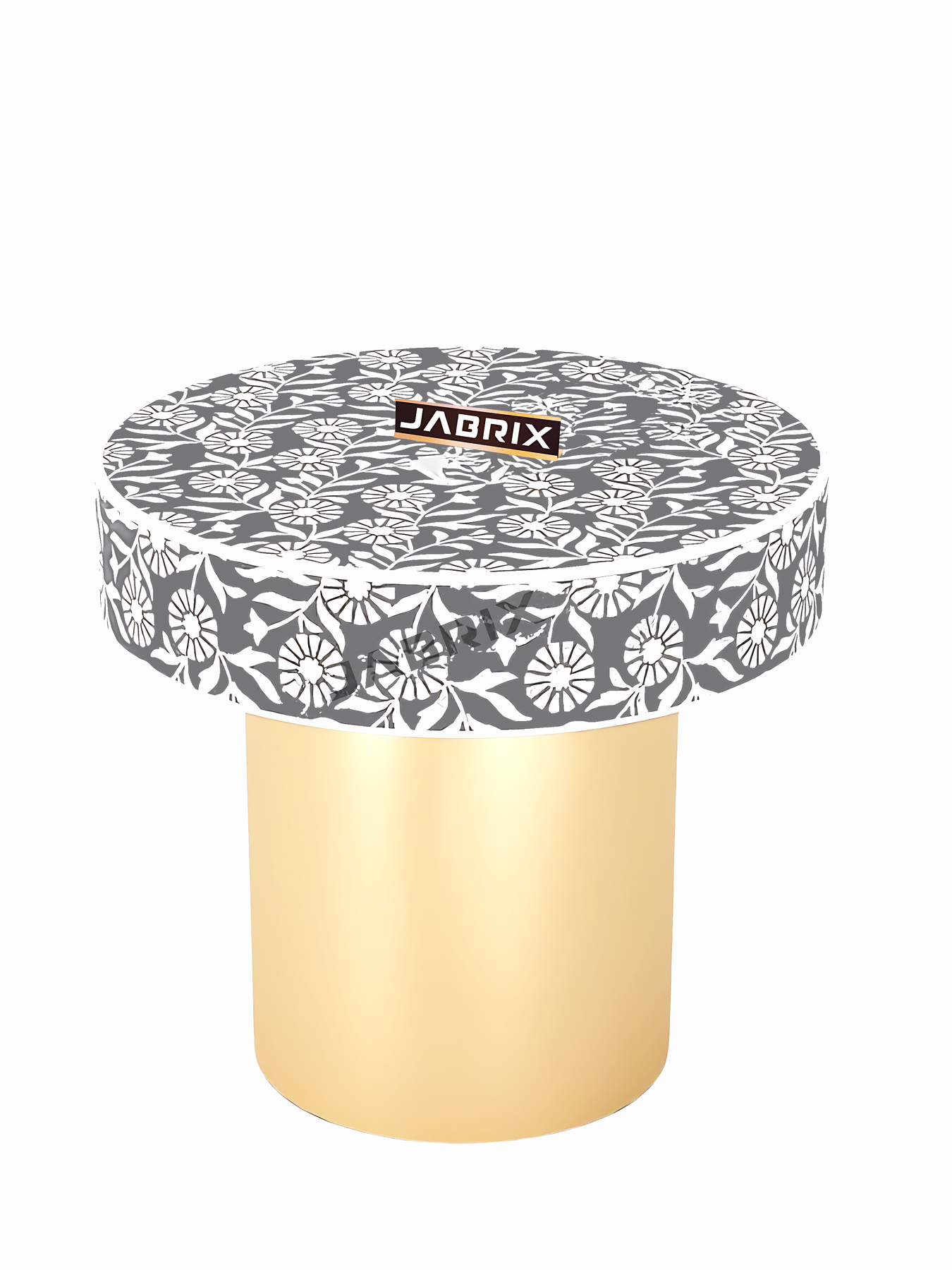 Inlay Round Side Table- Sunflower