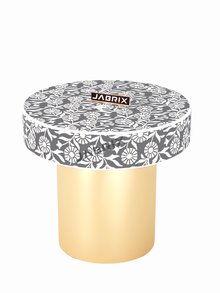 Inlay Round Side Table- Sunflower
