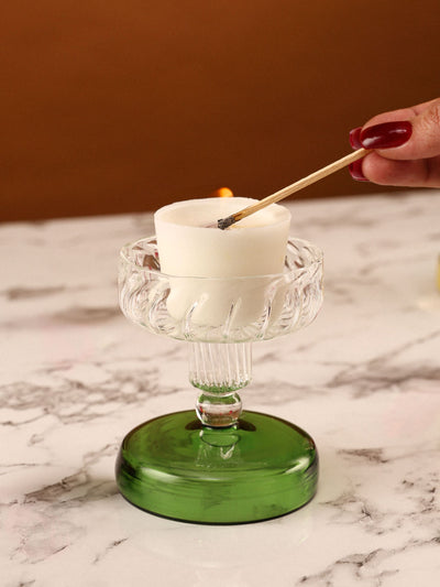 Green Fairy Lamp Candle Holder