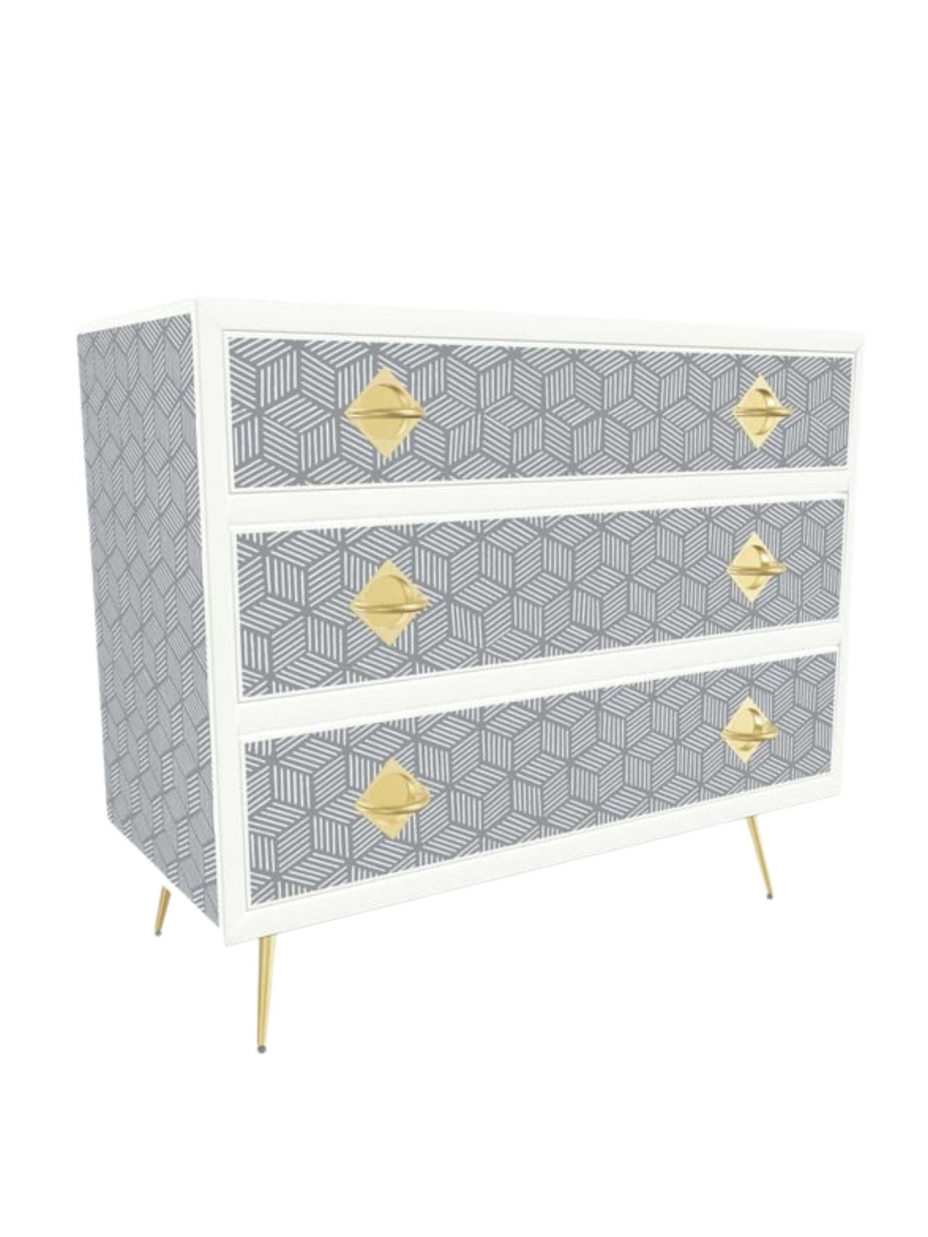 Inlay Chest of Drawers - Geo