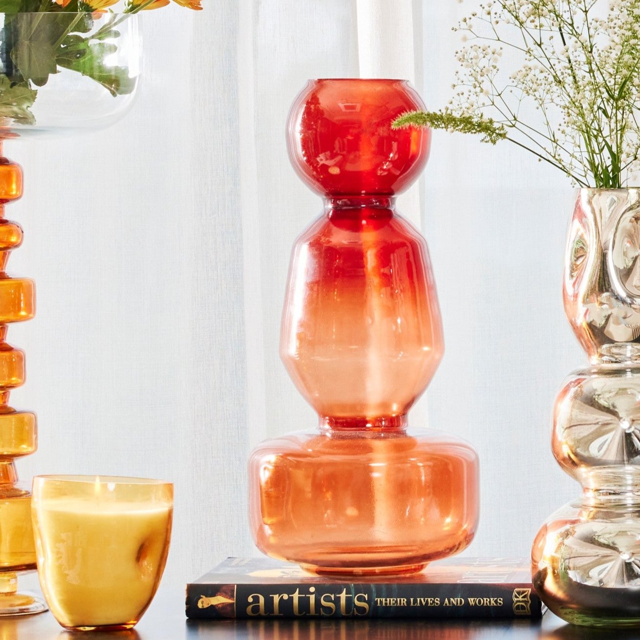 ADINE - GLASS LAYERED VASE