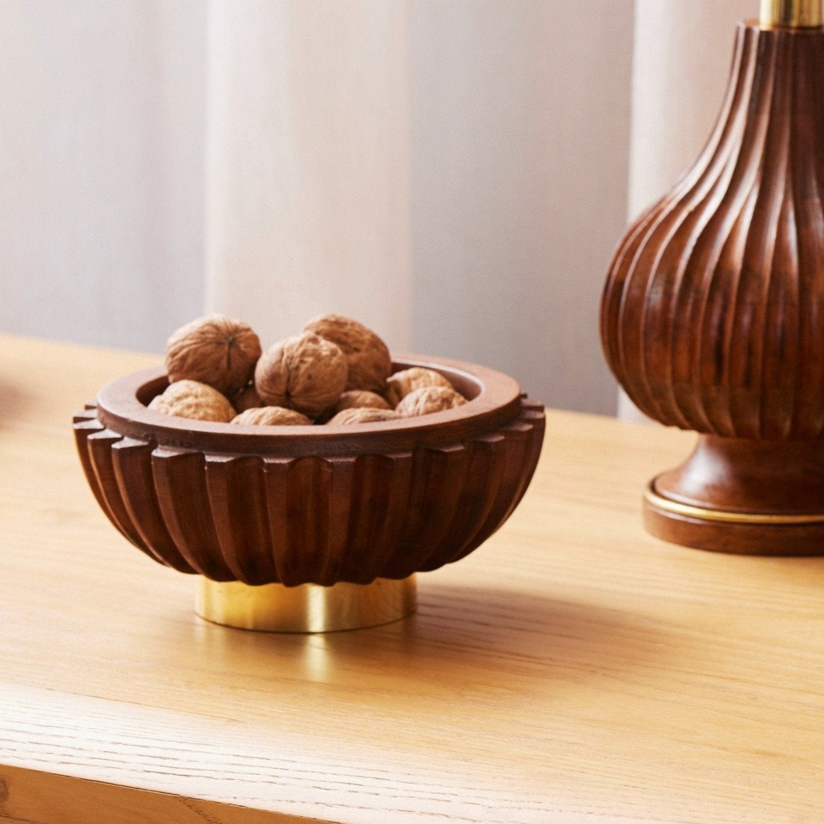ROSTRI - WOODEN SERVING BOWL