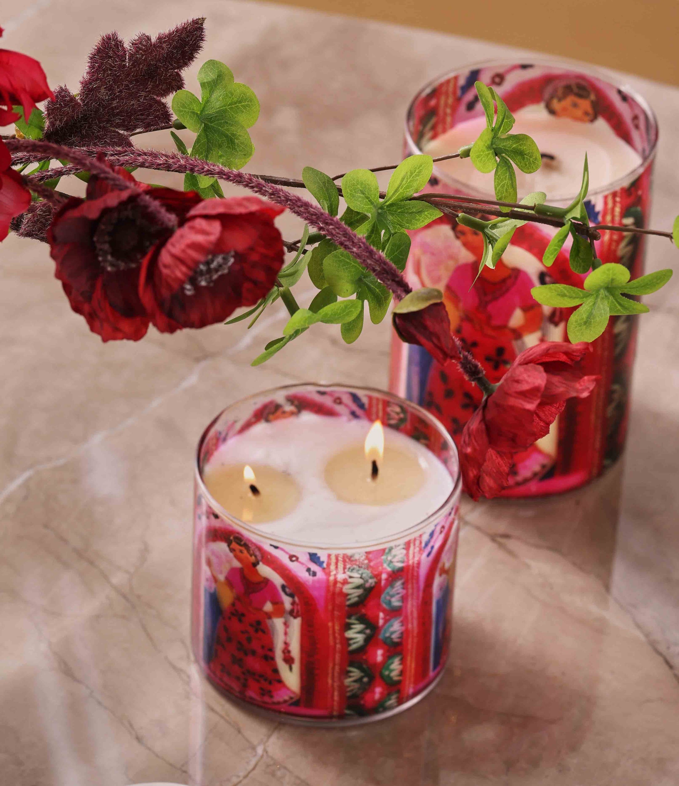 Frida Kahlo - Handmade Glass Candle