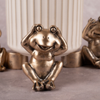 Three Frogs of Wisdom - Set of 3 (Gold)