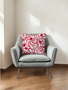 Heart Doodle Cushion Cover for Valentine - Velvet - 16x16in