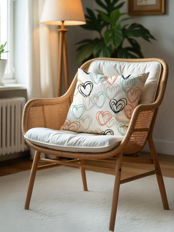 Heart Whisper Cushion Cover for Valentine - Set of 5