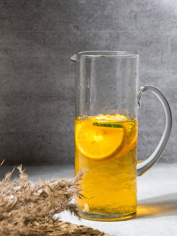 Hammered Glass Pitcher