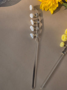 Handblown Glass Stirrers- Flower Buds