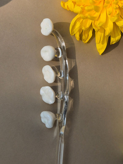 Handblown Glass Stirrers- Flower Buds