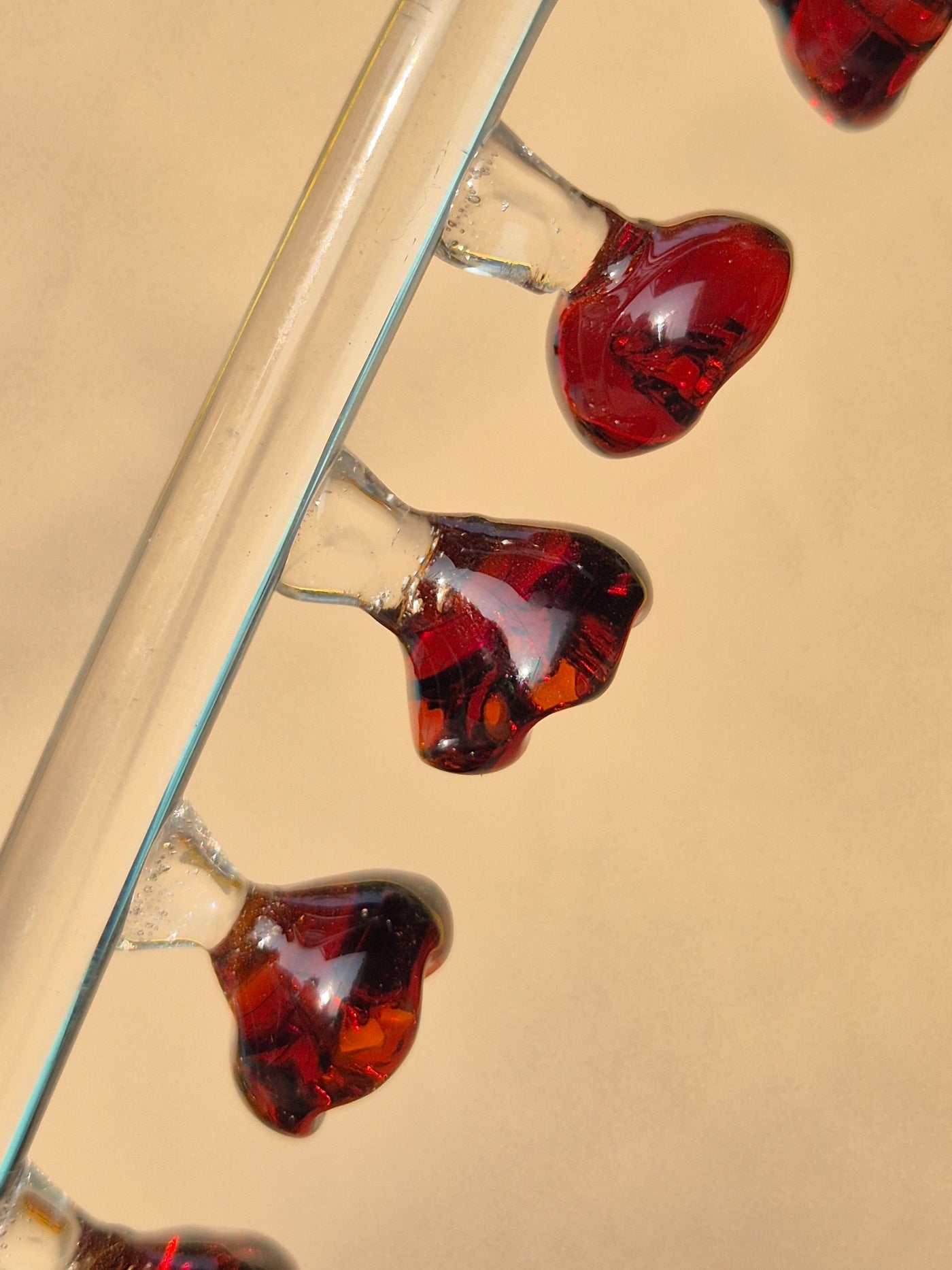 Handblown Glass Stirrers- Flower Buds