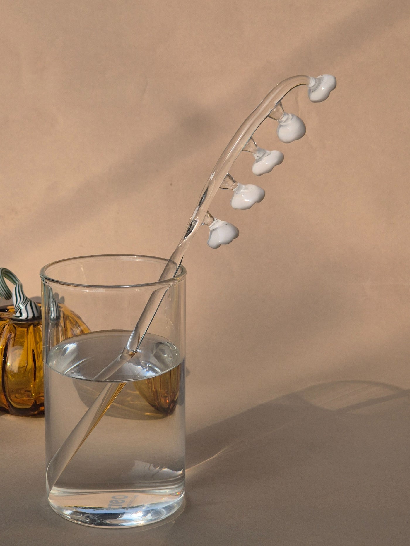 Handblown Glass Stirrers- Flower Buds