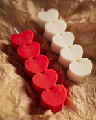 Heart Pillar Candles (Set of 2)