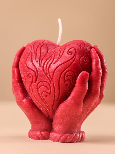 Heart in hands Soy Candle