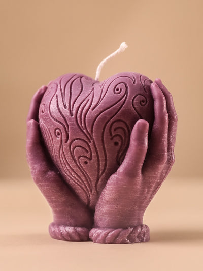 Heart in hands Soy Candle