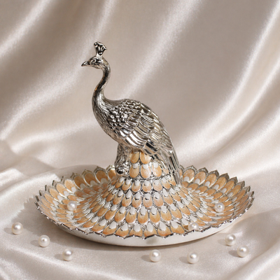 Heritage Peacock Decorative Tray
