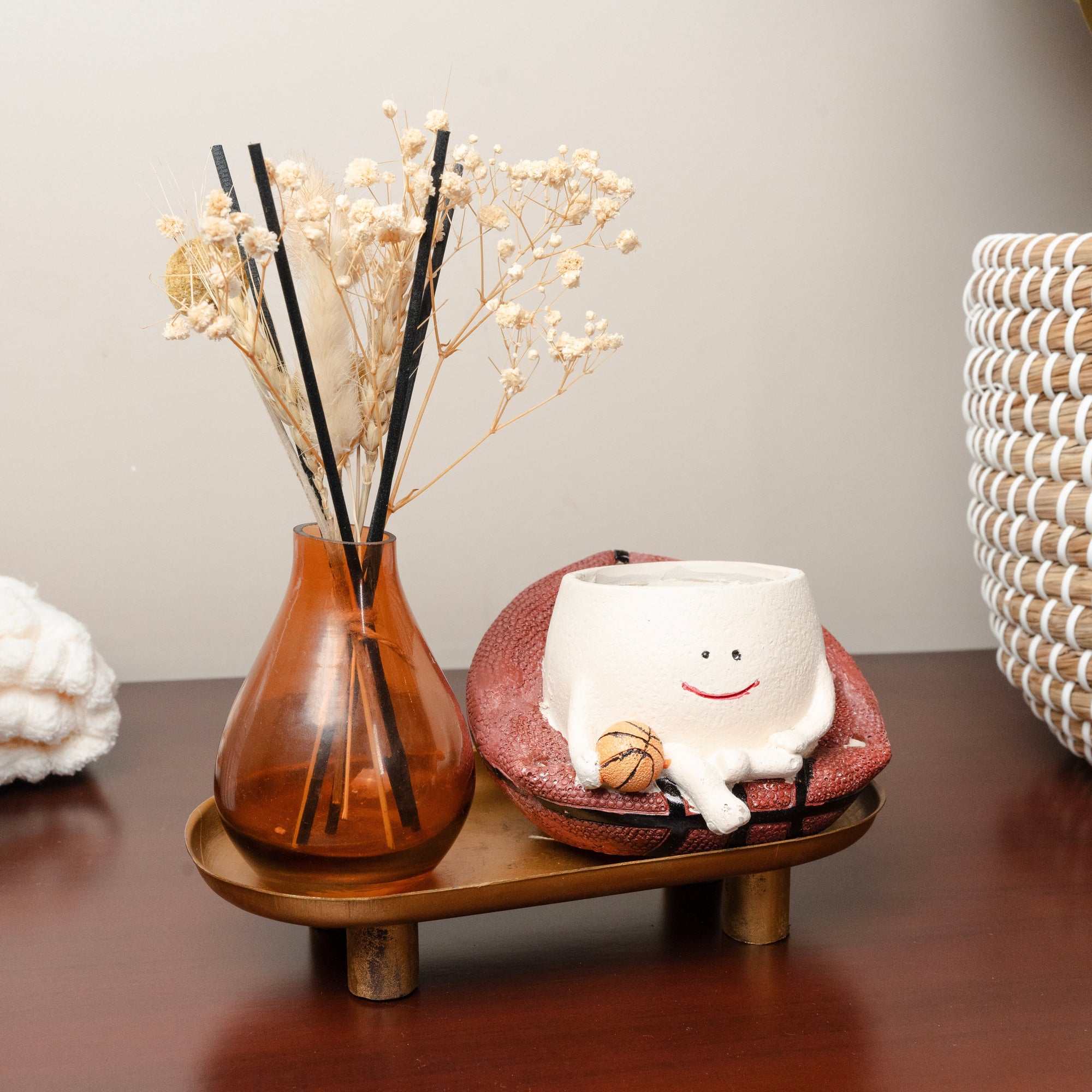 Noir Essence Garden Reed Diffuser Set | Home Fragrance with Dried Flowers