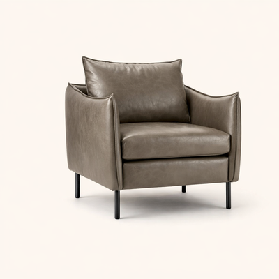 Lucas Accent Chair Grey | Mid Century Accent Chair Smoke Grey