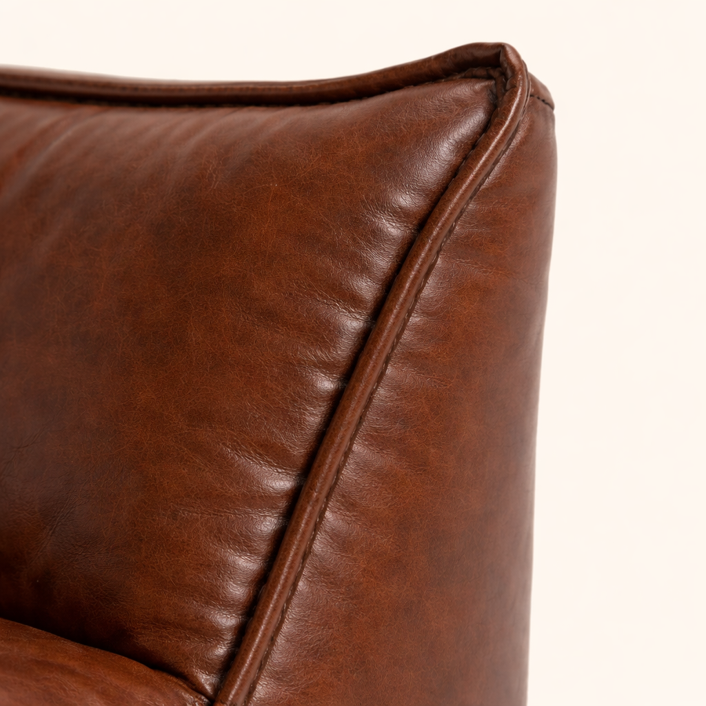 Almeda Accent Chair Tan | Modern Lounge Chair Tan Brown