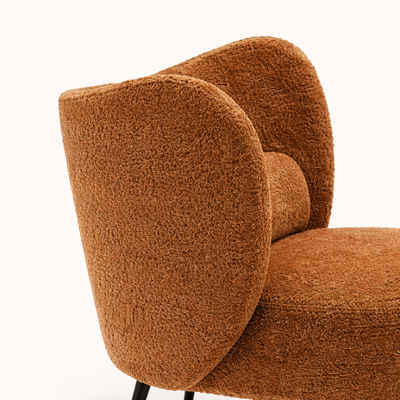 Collin Accent Chair Light Brown | Wooden Frame Accent Chair Light Brown