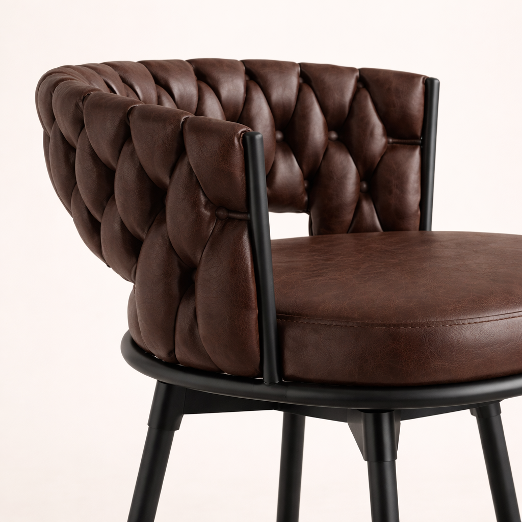 Presley Bar Stool - Dark Brown
