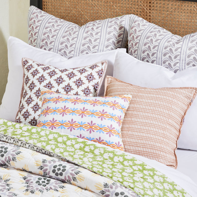 Mica Mauve Quilted Sham - 26"x 26"