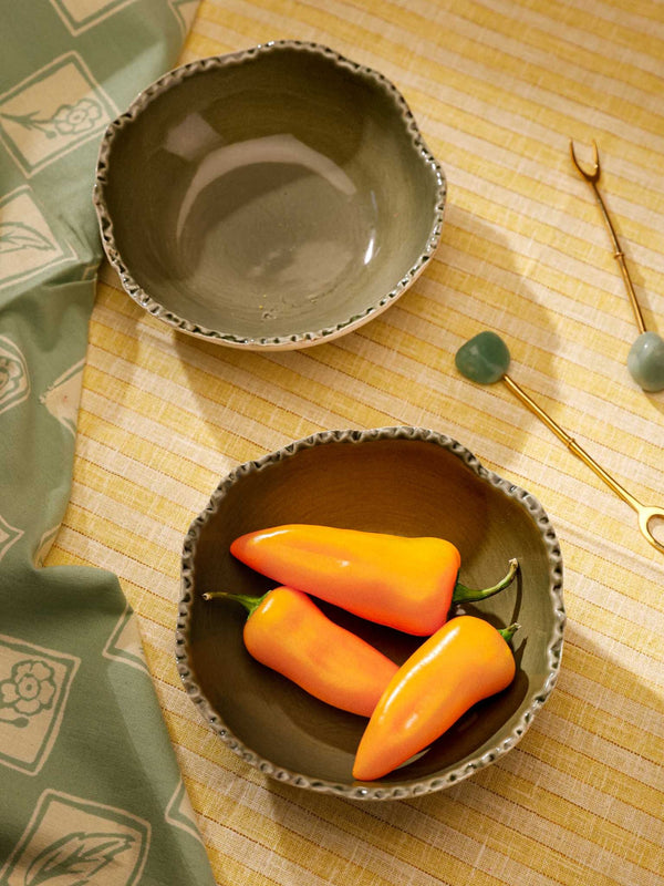 Olive Ceramic Bowl