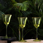 Shade Set Of 4 Wine Glasses Green Hues