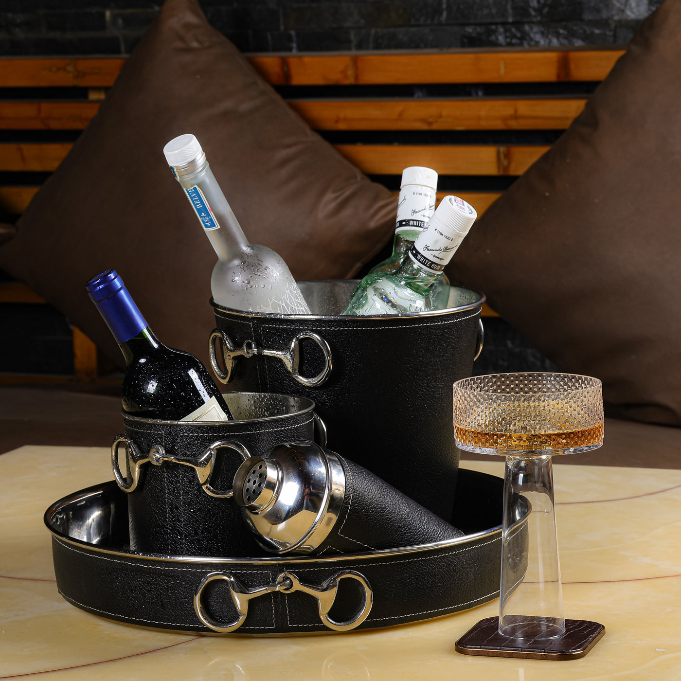 Daamaira Equine Bar Set – Leather Collection