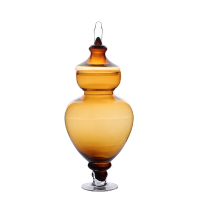 Azzura Brown Vase With Lid - Tall