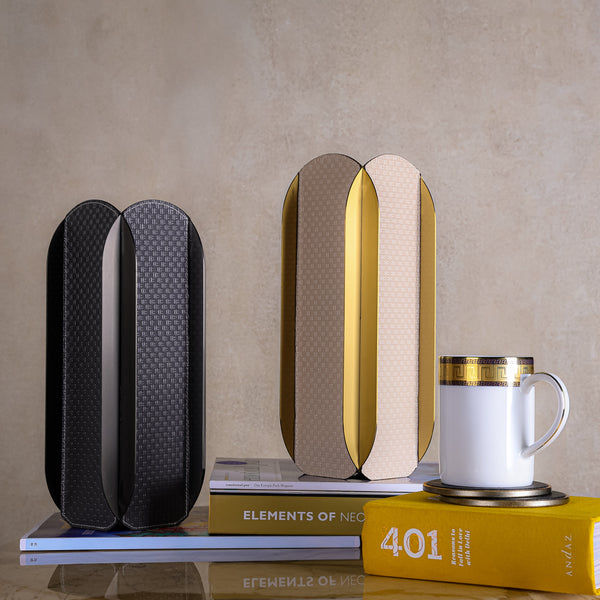 Geometric Vase - Gold