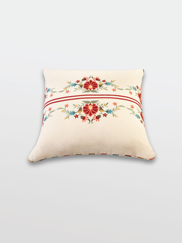 Cushion Cover - Sheen Ivory Embroidered