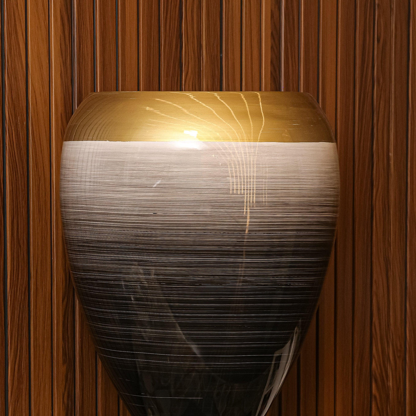 White  Brushed Slate Vase