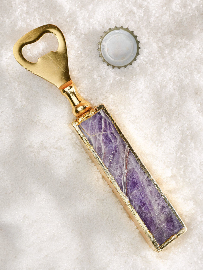 Bottle Opener - Semi Precious Stone - Amethyst