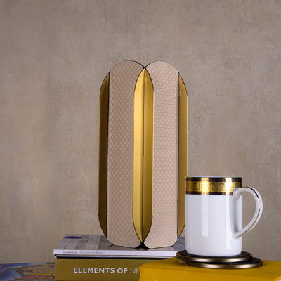 Geometric Vase - Gold