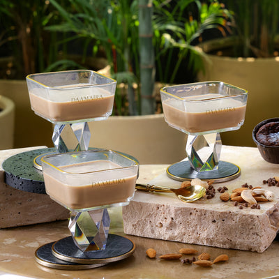 Square Crystal Dessert Bowl - Set of 6