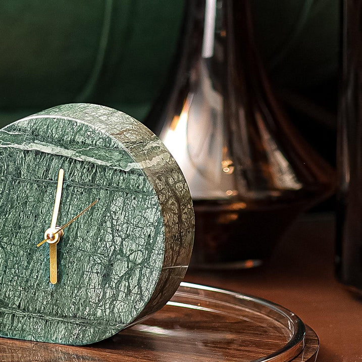Marble Drop Clock - Green