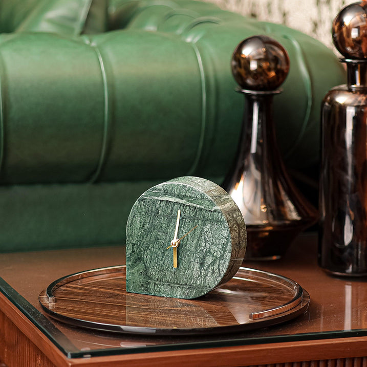 Marble Drop Clock - Green