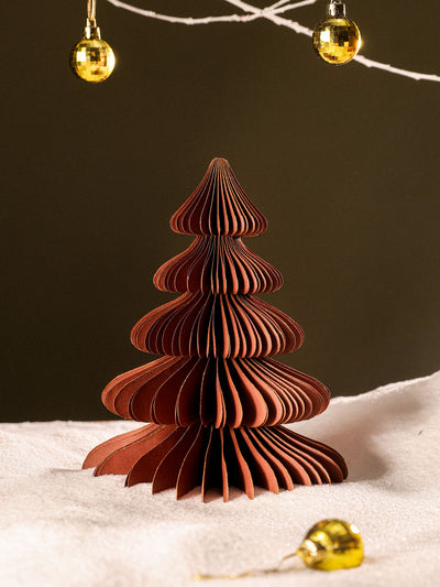 Single Paper Christmas Tree - Brown