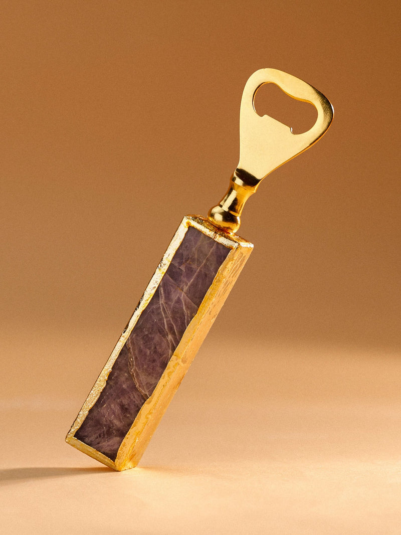 Bottle Opener - Semi Precious Stone - Amethyst