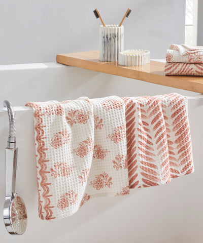 Ayna Pink Hand Towel | Set Of 2