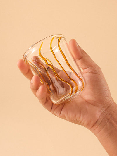 Handblown Amber Glass - Beachcomber
