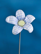 Ever-blooms Blue Gingham Flower