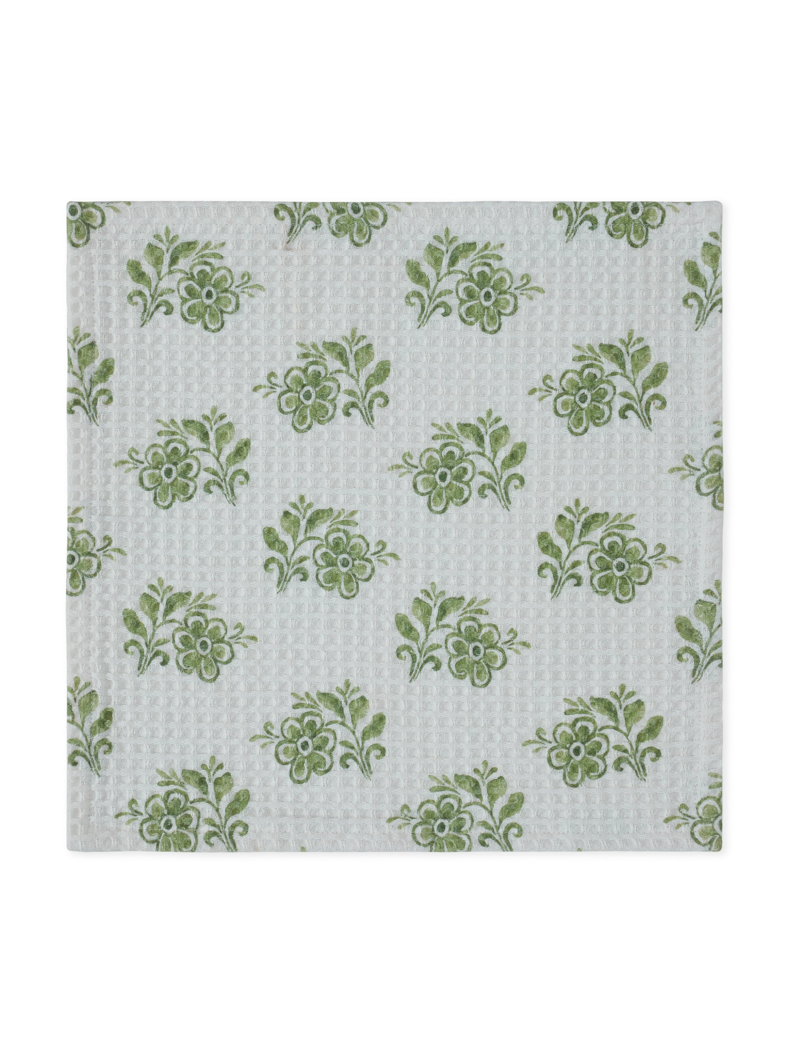 Ayna Green Face Towel | Set Of 2