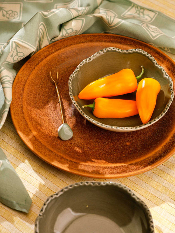 Olive Ceramic Bowl