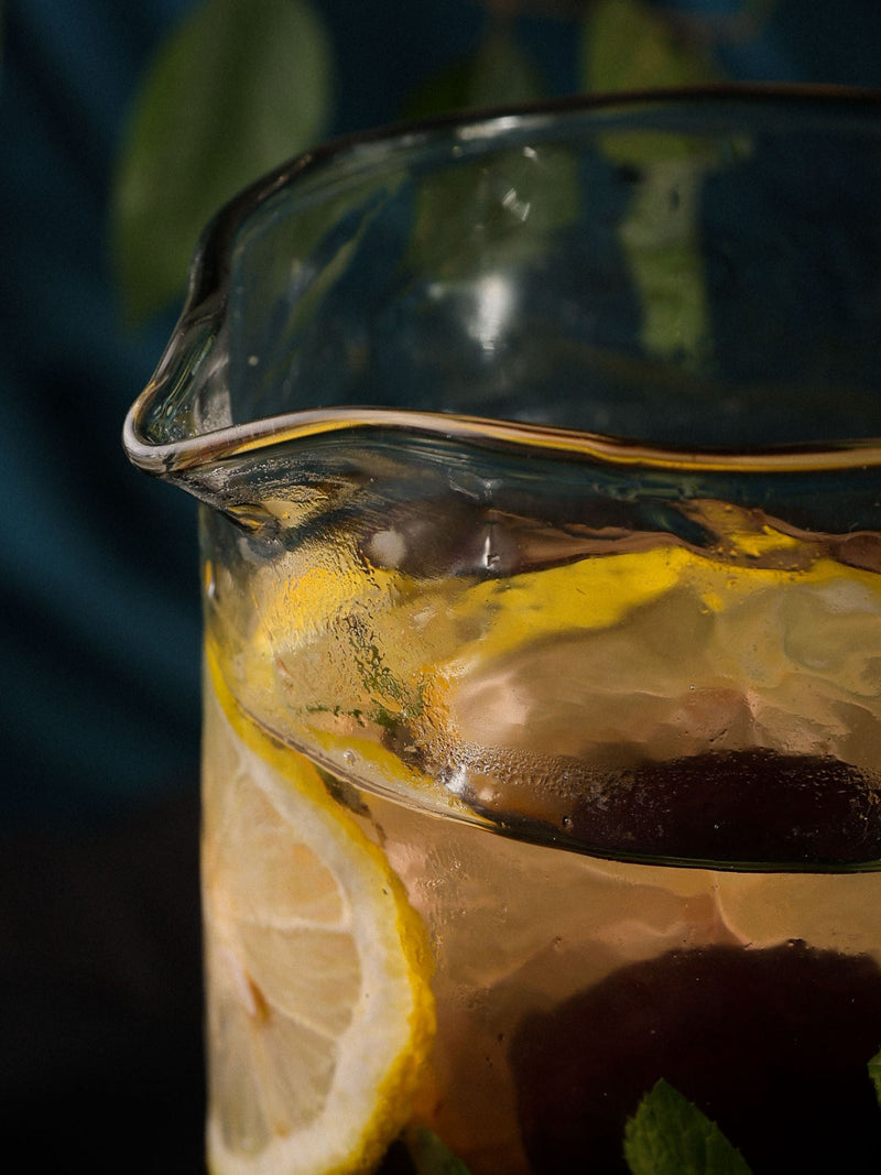 Hammered Glass Pitcher