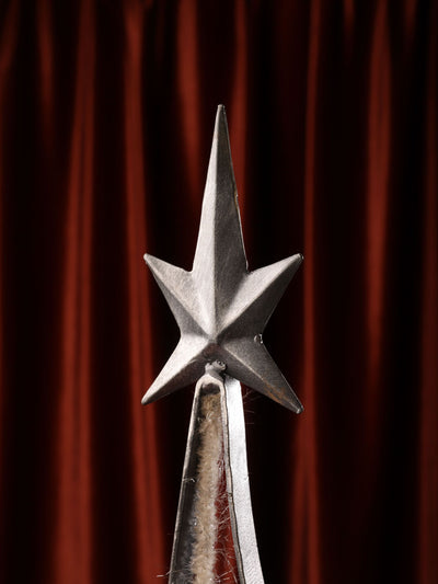 Hand Crafted Metal & Snow Tree