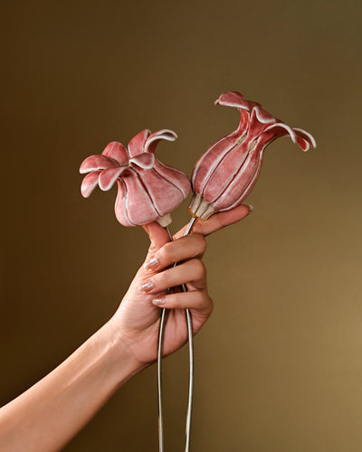 Flowering Pod Tall -single - Deep Pink