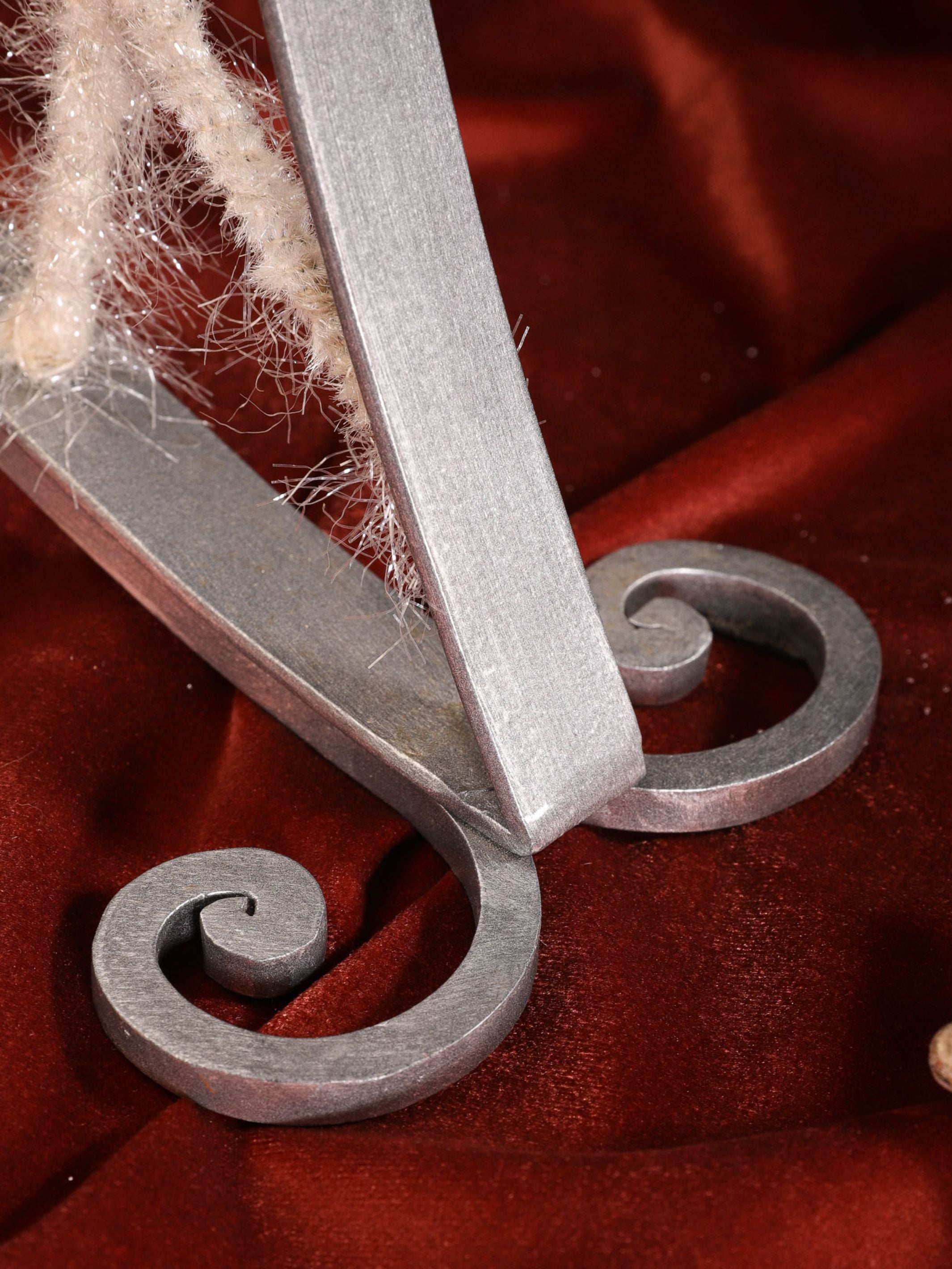 Hand Crafted Metal & Snow Tree