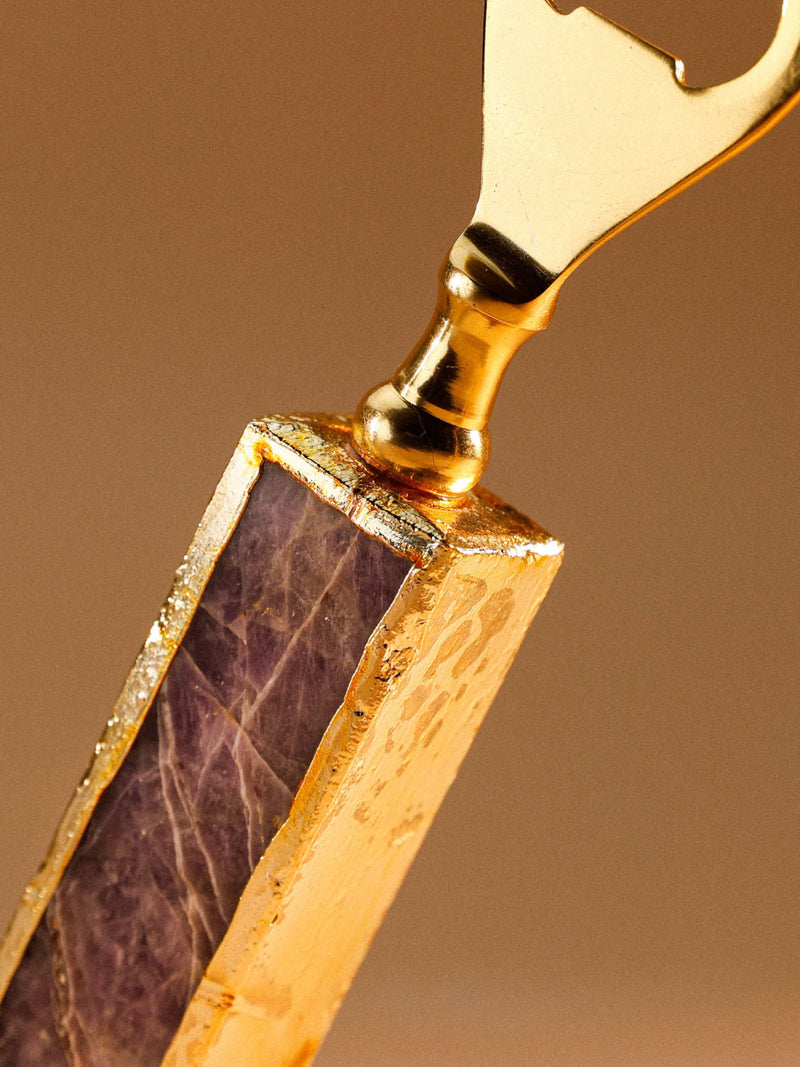 Bottle Opener - Semi Precious Stone - Amethyst